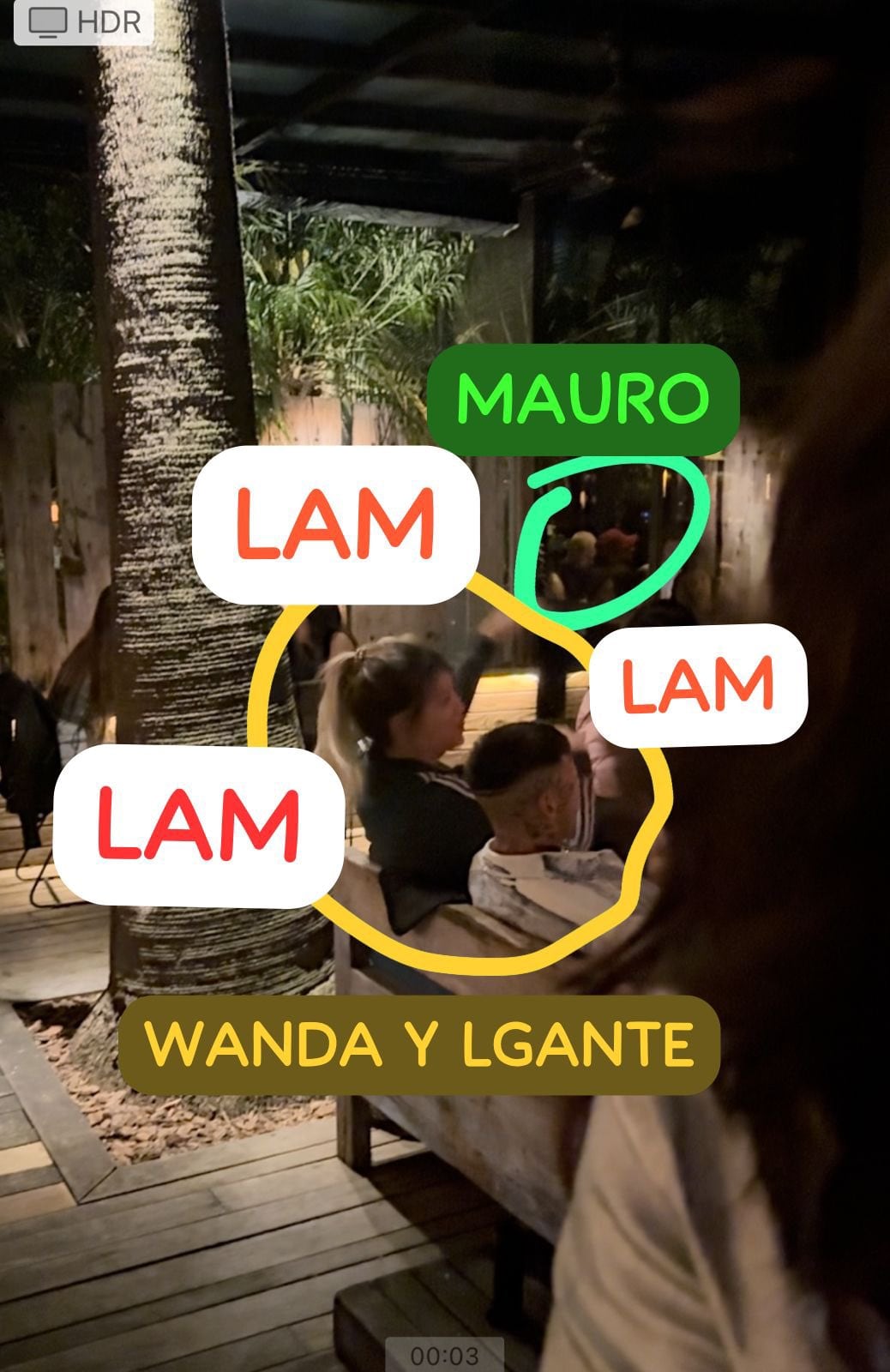 Escandaloso encuentro entre Wanda, L-Gante, la China y Mauro Icardi.