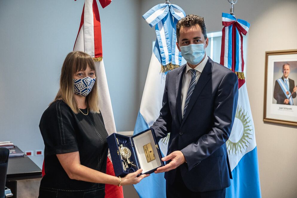 El vicegobernador recibió a la embajadora de Polonia (Prensa Gobierno)