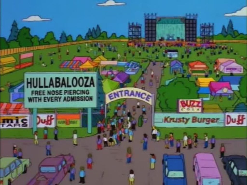 Los Simpsons parodian el festival Lollapalooza