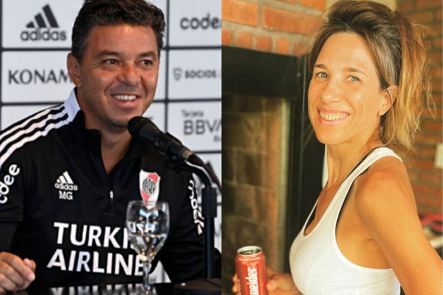 Marcelo Gallardo y Alina Moine