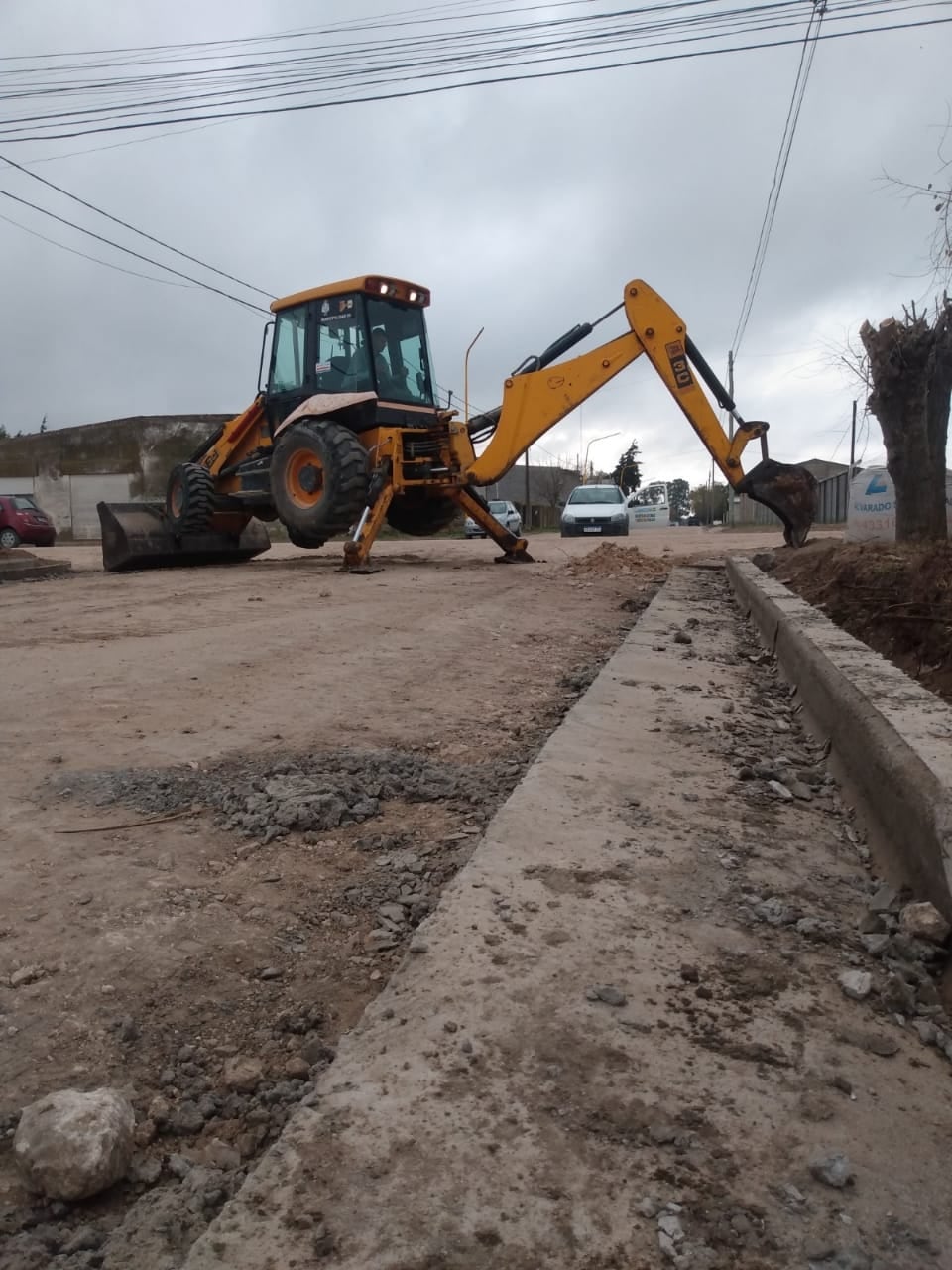  Necochea del 300 al 400, se finalizó la construcción de cordones cunetas