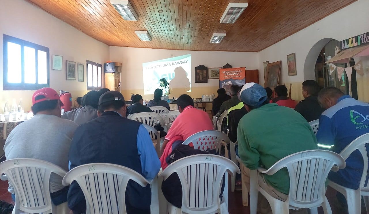 La capacitación teórica tuvo lugar en la Biblioteca Popular “Viltipoco” de la Municipalidad de Purmamarca.