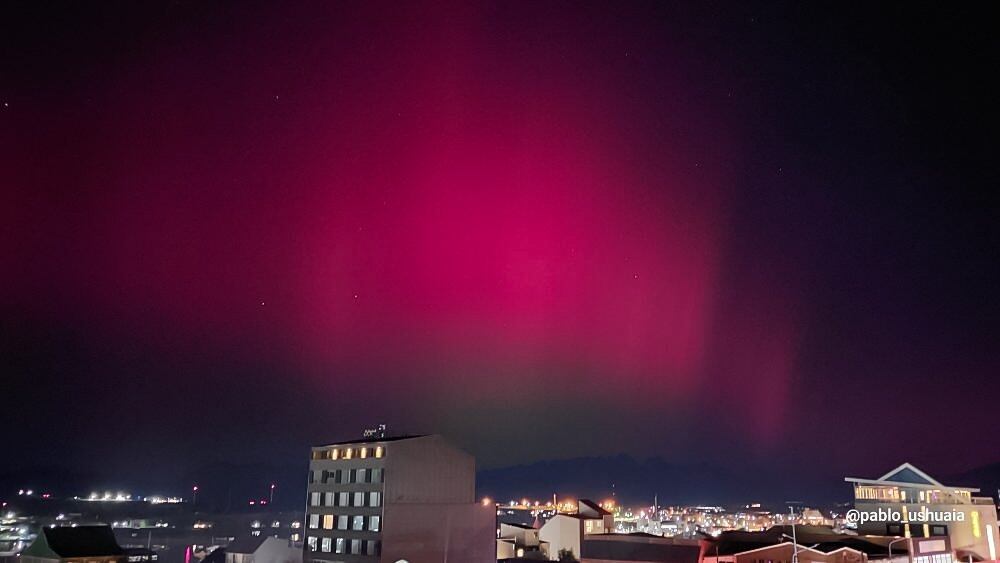 Las fotos y videos más impactantes de las auroras australes en Argentina