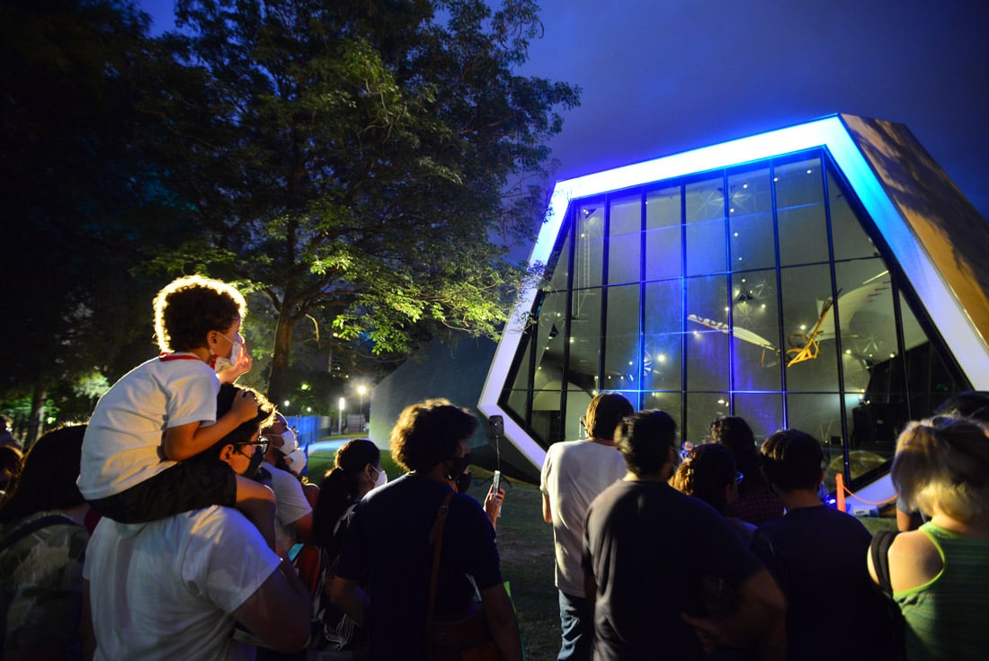 Noche de los museos en la Plaza Cielo y Tierra. (Nicolás Bravo)