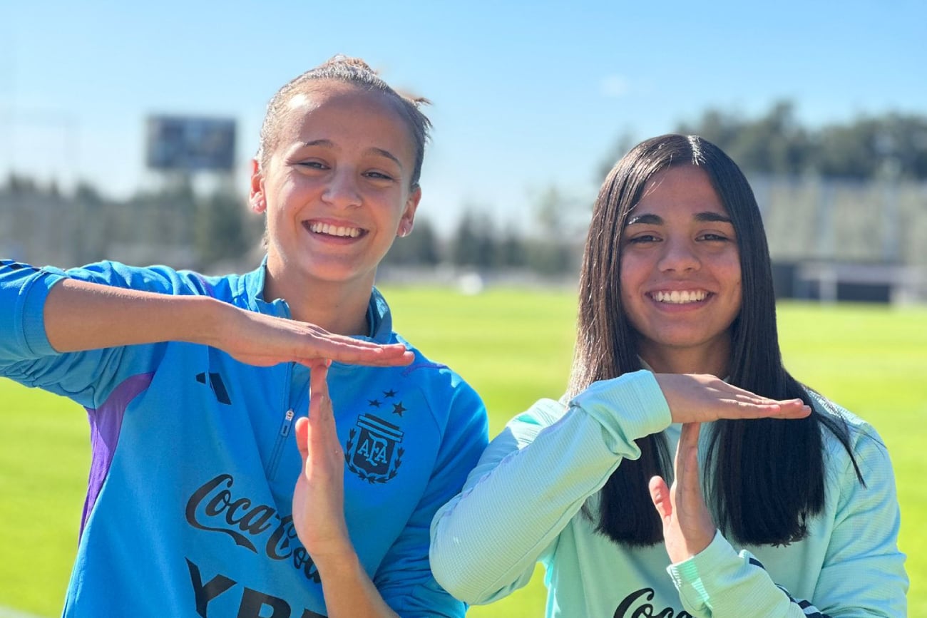 Brisa Jara (derecha) junto a Paulina Gramaglia, ambas surgidas de Talleres (Instagram)