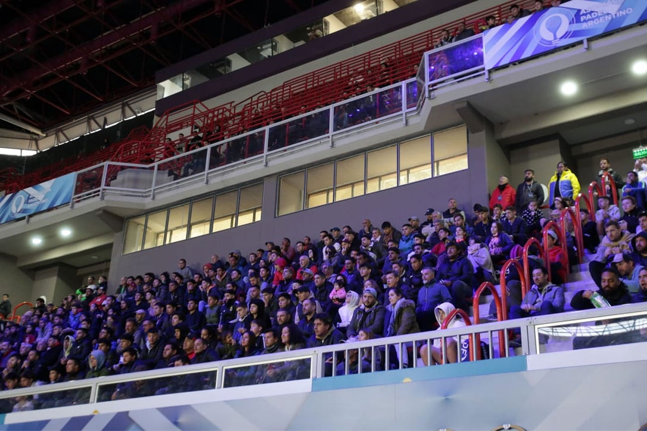 Las tribunas del Aconcagua Arena, sede del Mendoza Premier Pádel.