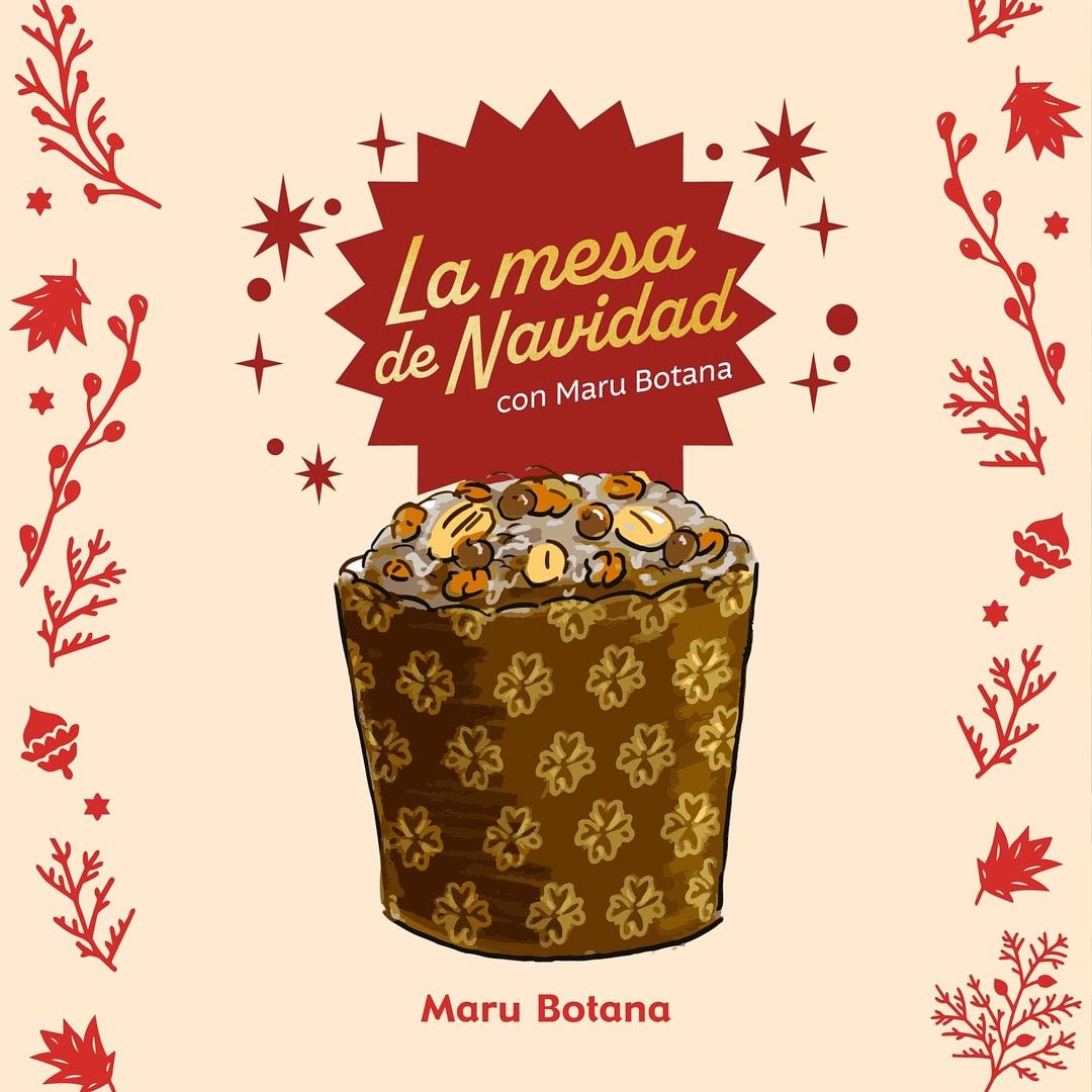 Maru Botana ofrece un menú navideño para estas fiestas.