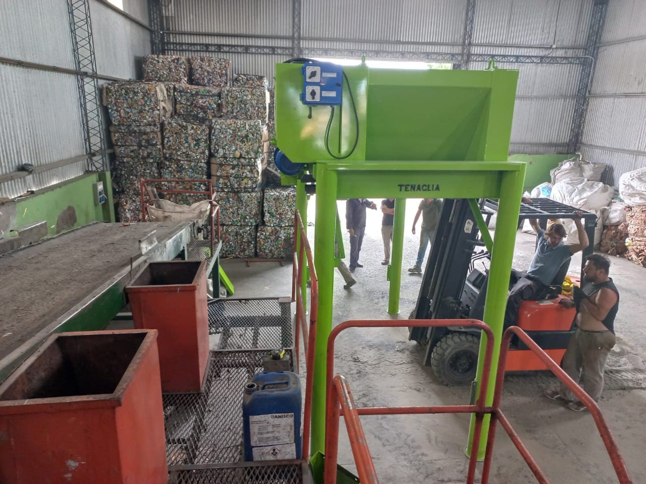 Nuevas maquinarias para la Planta de Reciclado de San Francisco de Bellocq