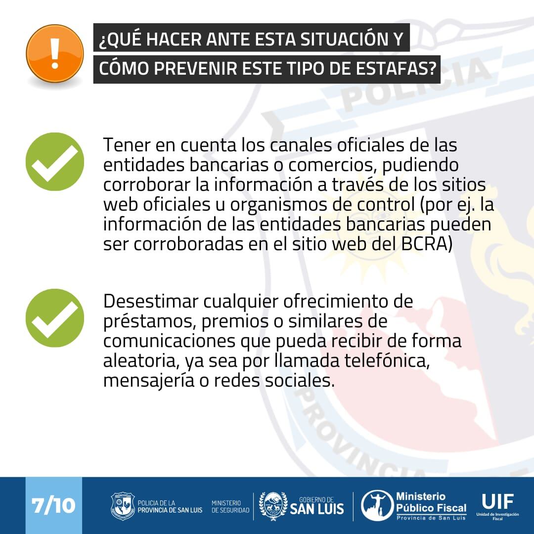 Advertencia por nuevas estafas virtuales en San Luis