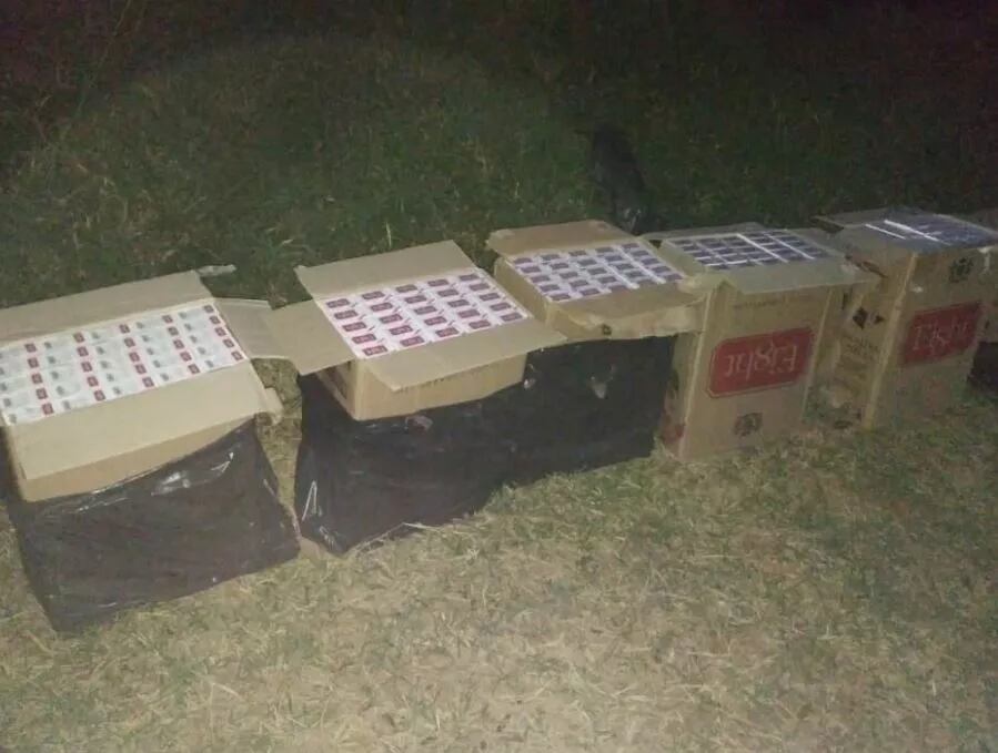 Secuestro de cigarrillos en dos procedimientos en Puerto Rico. Foto: Policía de Misiones/UR-IV