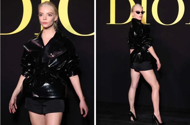 Anya Taylor Joy en el desfile de Dior