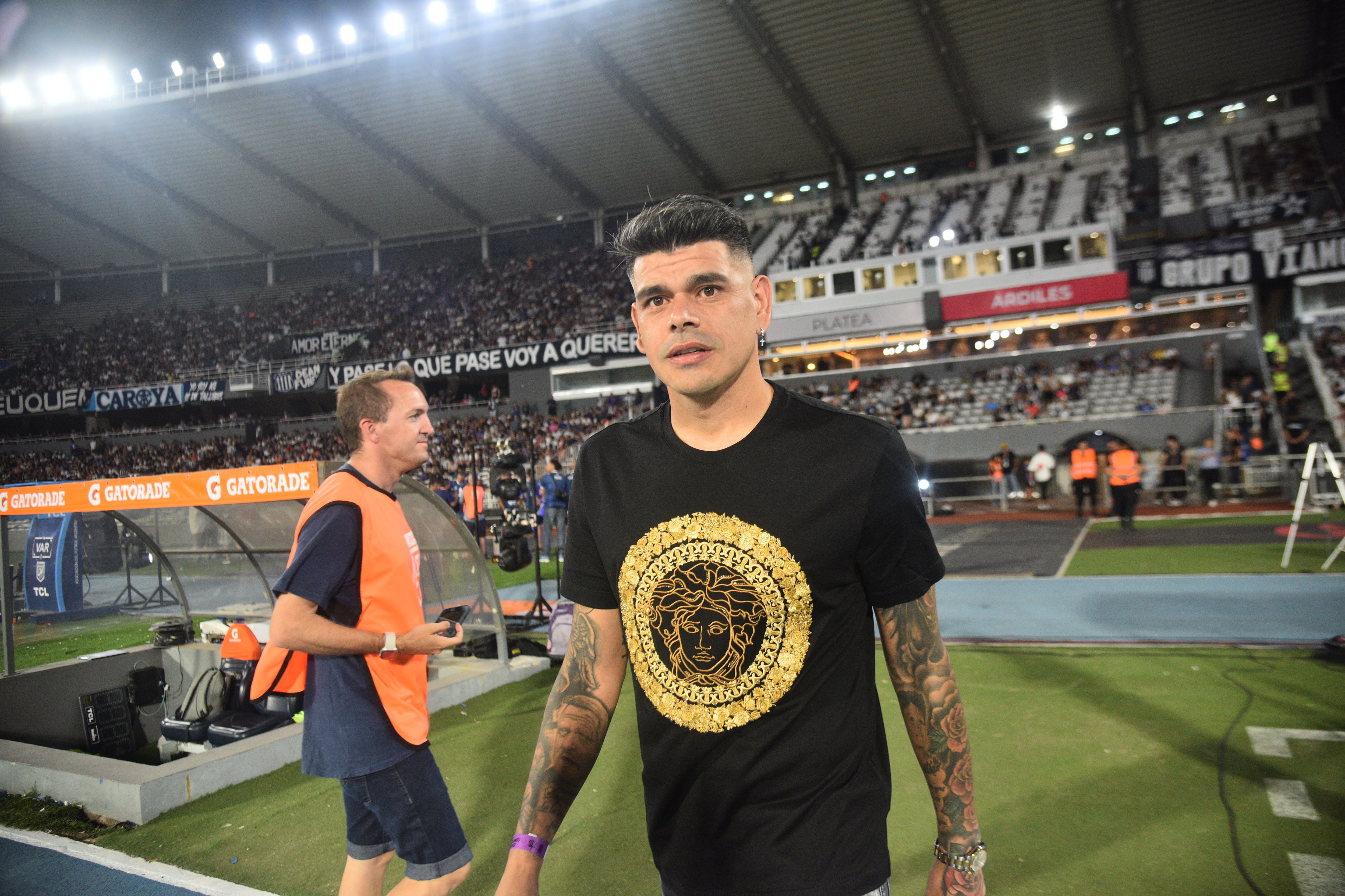 Gustavo Bou, el nuevo refuerzo de Talleres en la previa del encuentro frente a Rosario Central. (Pedro Castillo / La Voz)