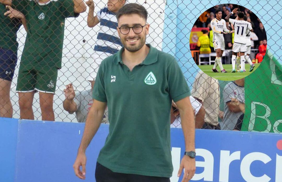 Mariano Levisman, joven DT cordobés que estuvo ayudando en Barrio Parque y ahora se sumó al Granada de España. (Collage).