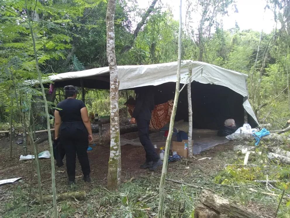 Por tercera vez en un mes desalojan a personas de la reserva Biósfera Yabotí.