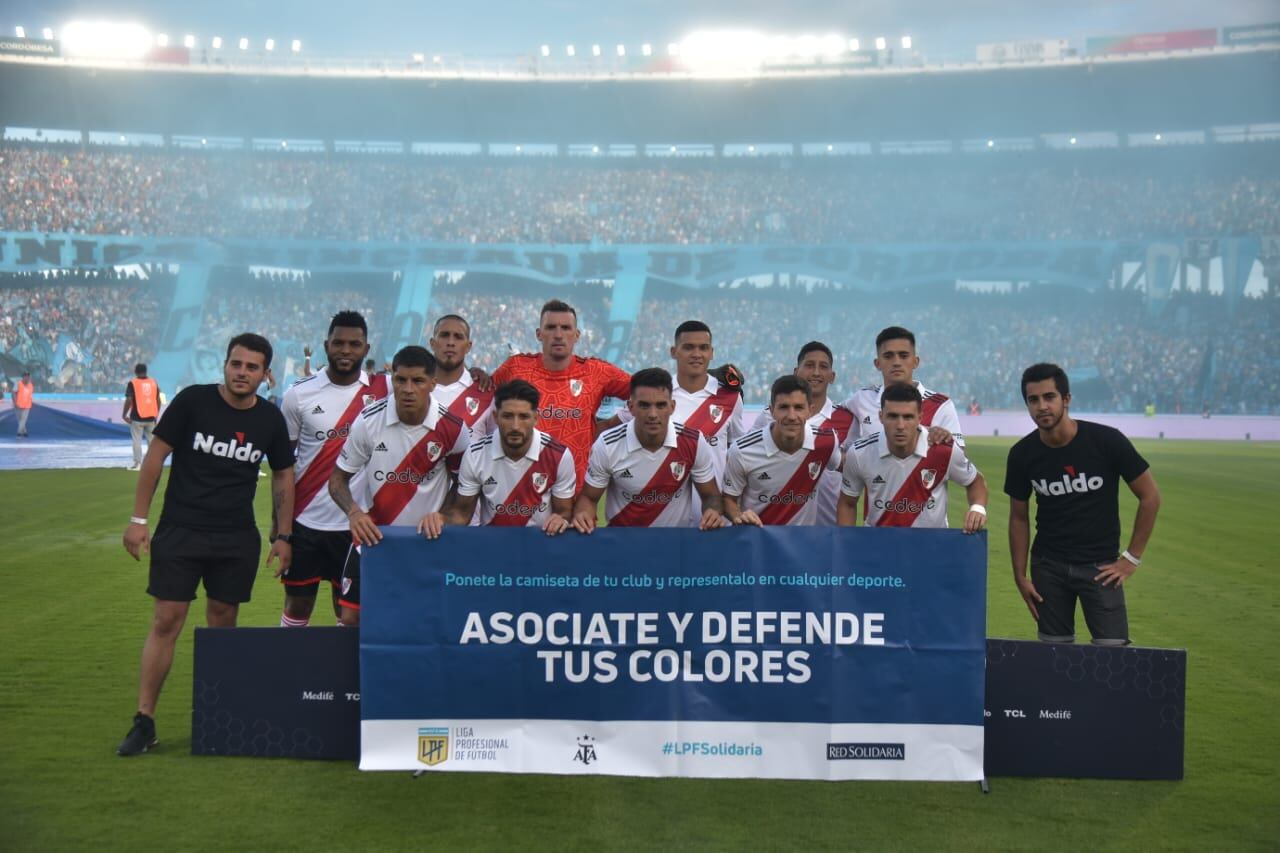 Los 11 que paró Demichelis para enfrentar a Belgrano. (Facundo Luque/La Voz)