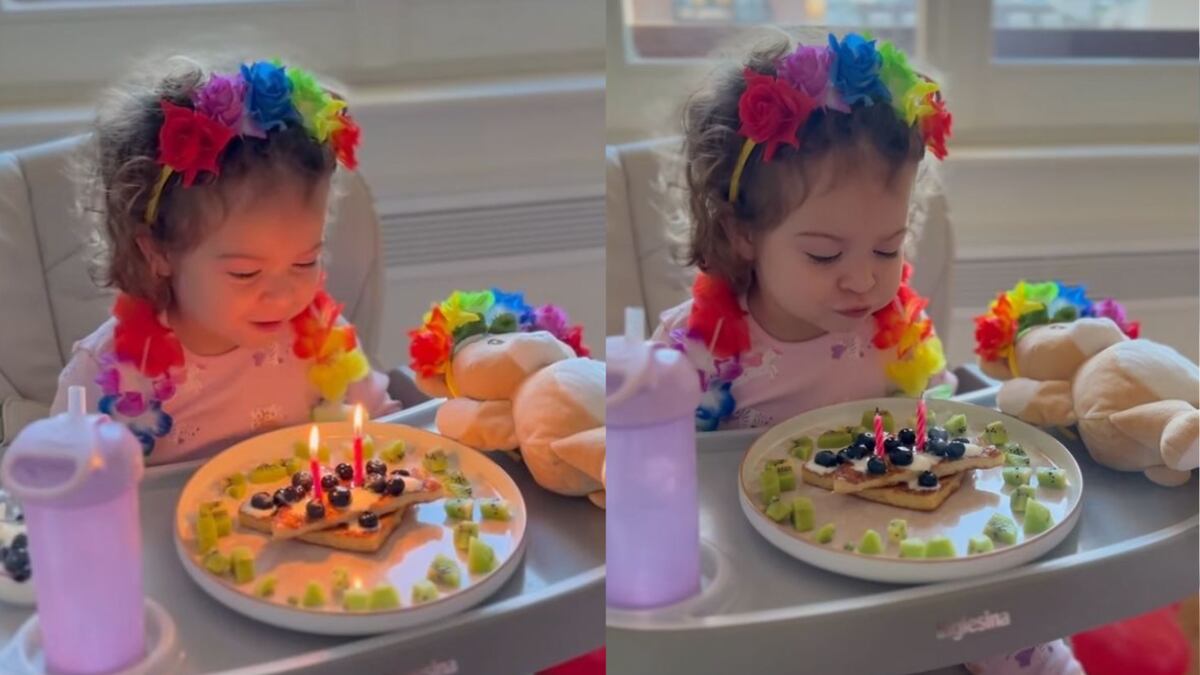 Nina, la hija de Agustina Gandolfo y Lautaro Martínez, cumple dos años y su mamá compartió una divertida foto