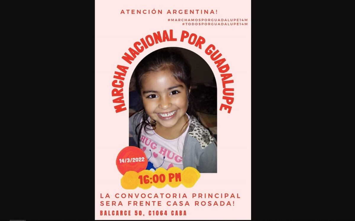 Convocan a una marcha nacional por Guadalupe Lucero