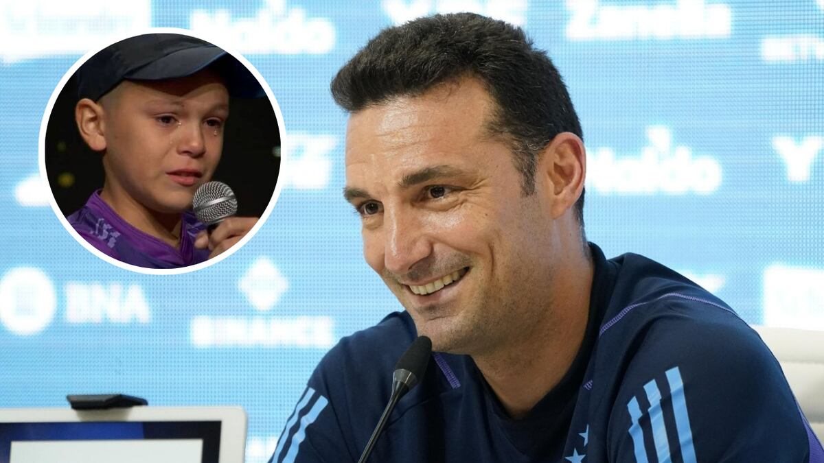 Imposible no emocionarse: conocé al pequeño de Salta que hizo llorar a Lionel Scaloni