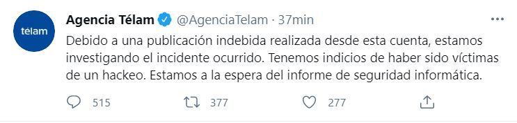 La explicación de Télam