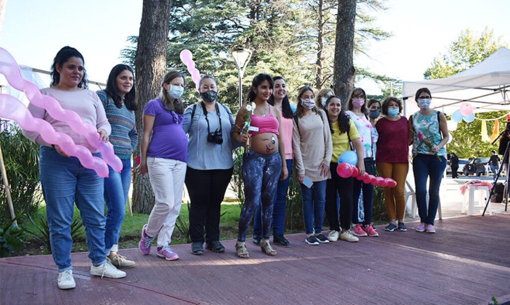 La actividad en plaza Francia fue sin costo alguno para las futuras mamás. 