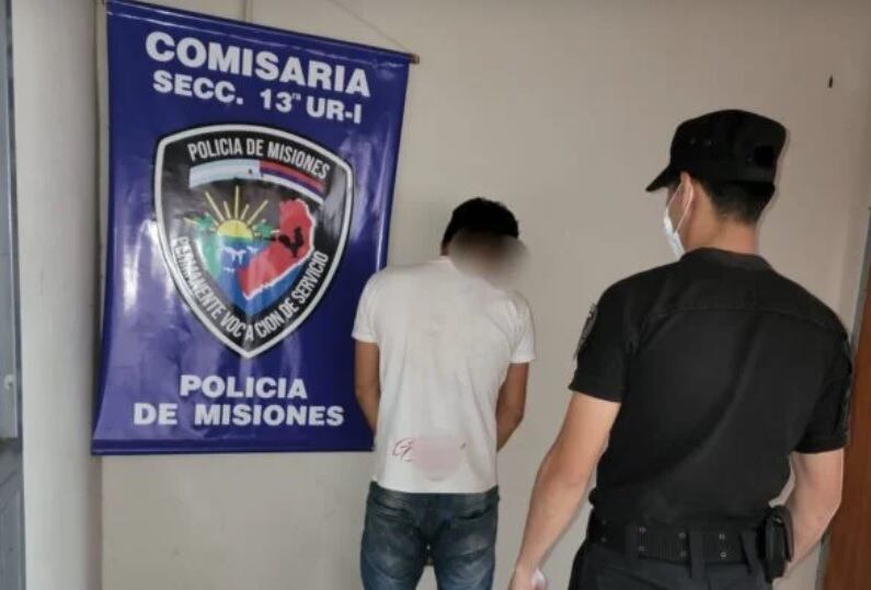 Terminó detenido tras robar materiales de construcción.