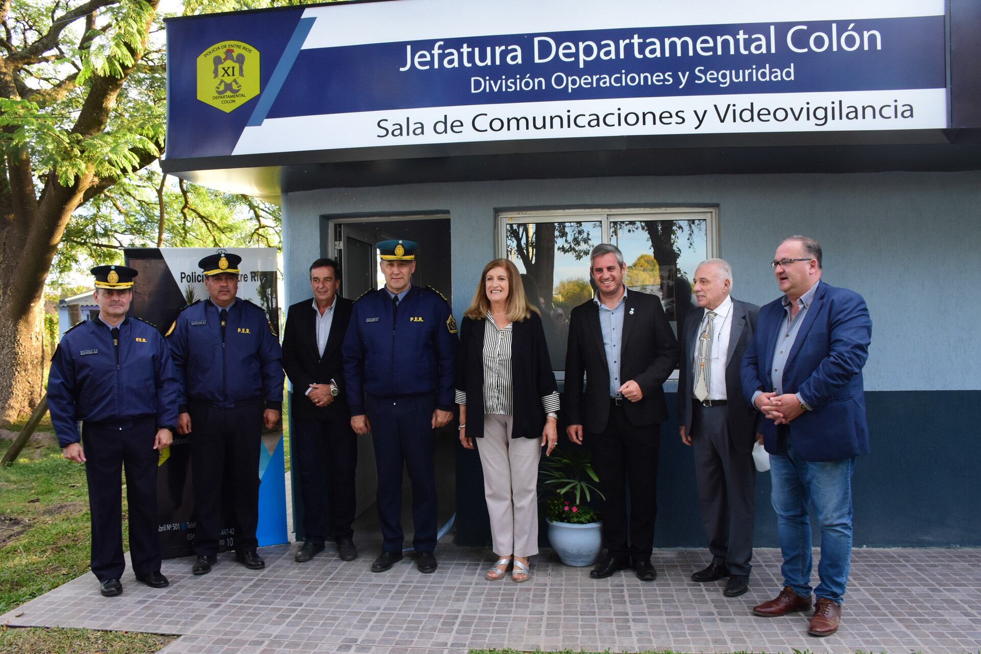 Ministra Romero en la inauguración de sala de Videovigilancia en Colón