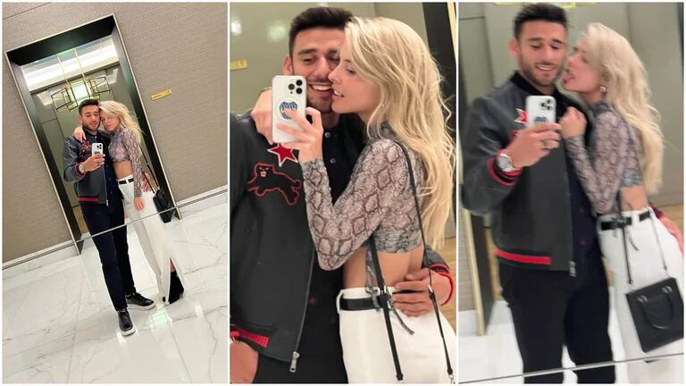 "Toto" Salvio con su nueva novia, Sol Scheckler.