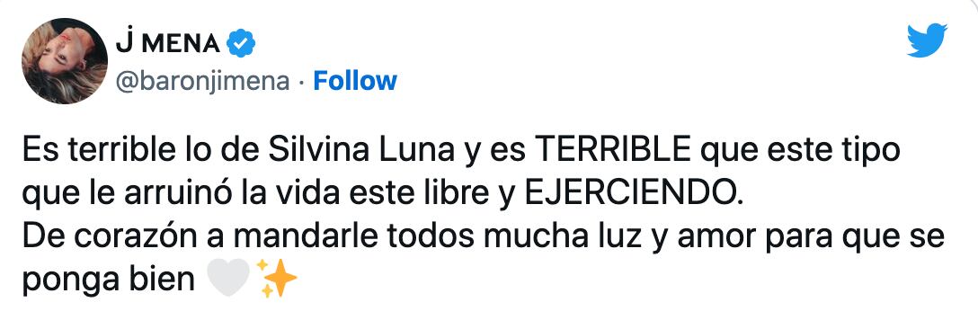 Cadena de oración por Silvina Luna: lo que dijo Jimena Baron