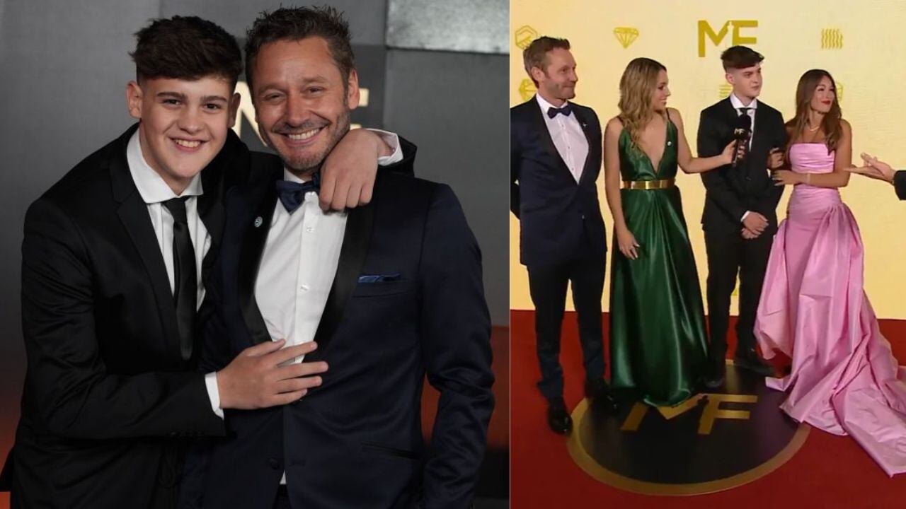 En los Premios Martin Fierro 2023, Benjamín Vicuña fue acompañado por su hijo, Bautista, fruto de su relación con Pampita