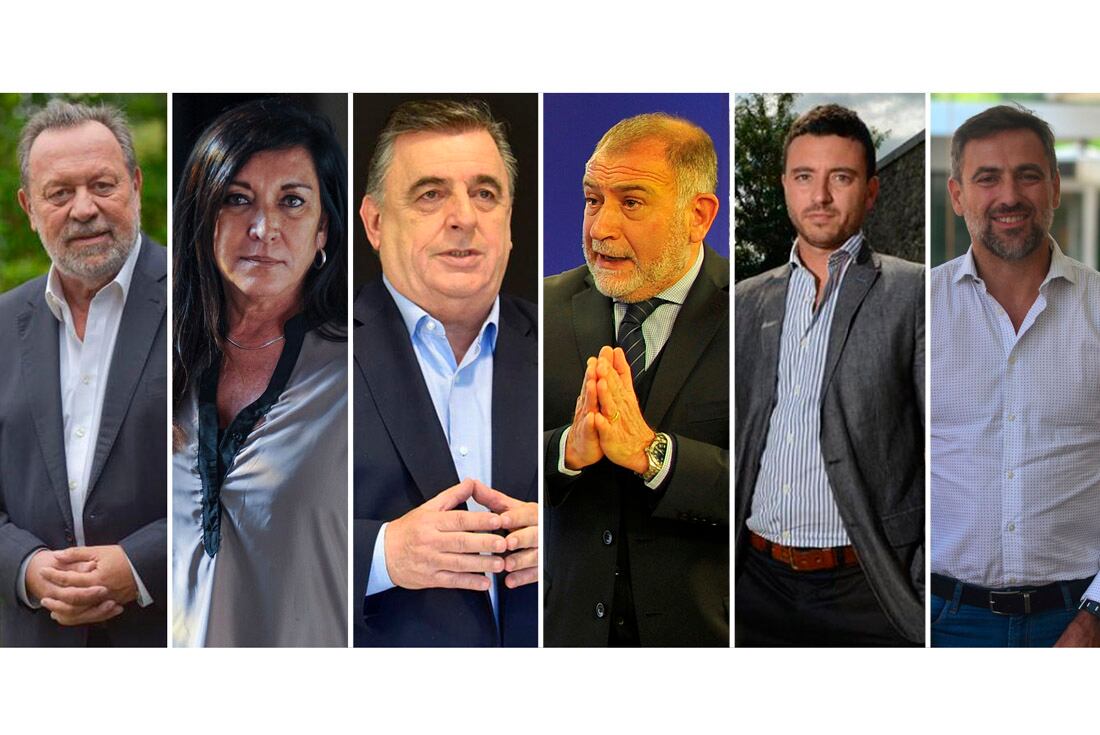 candidatos de juntos por el cambio Santos, Rodriguez Machado, Negri, Juez, De Loredo y Mestre