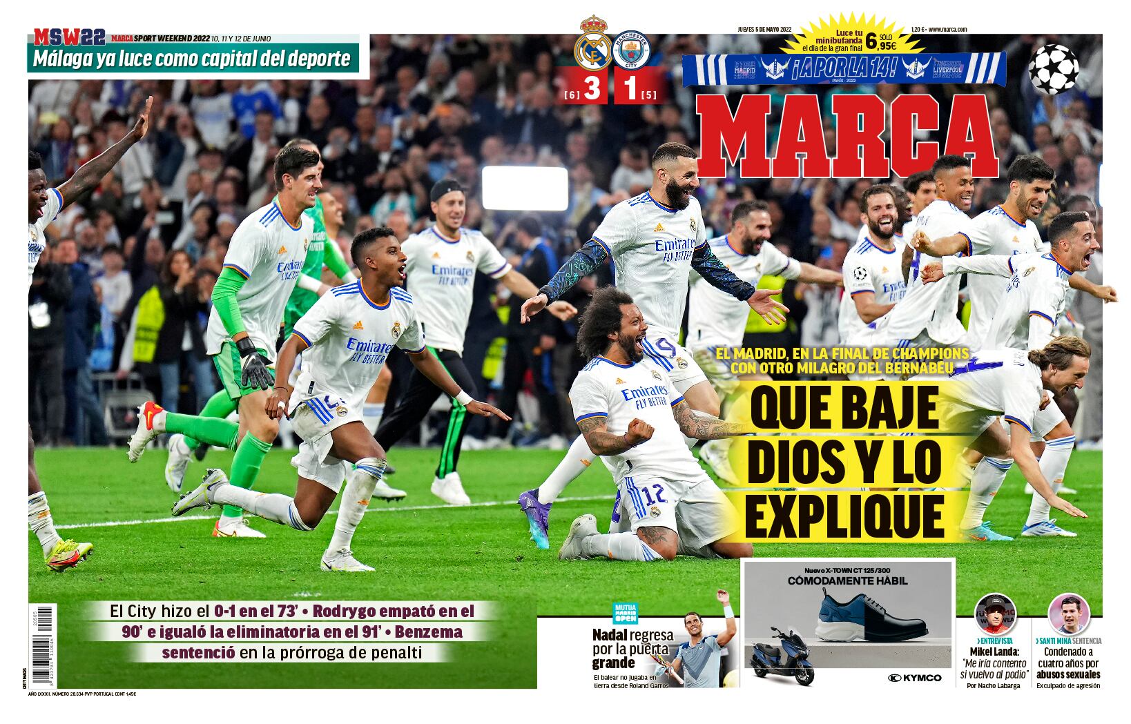 La portada del Diario Marca.