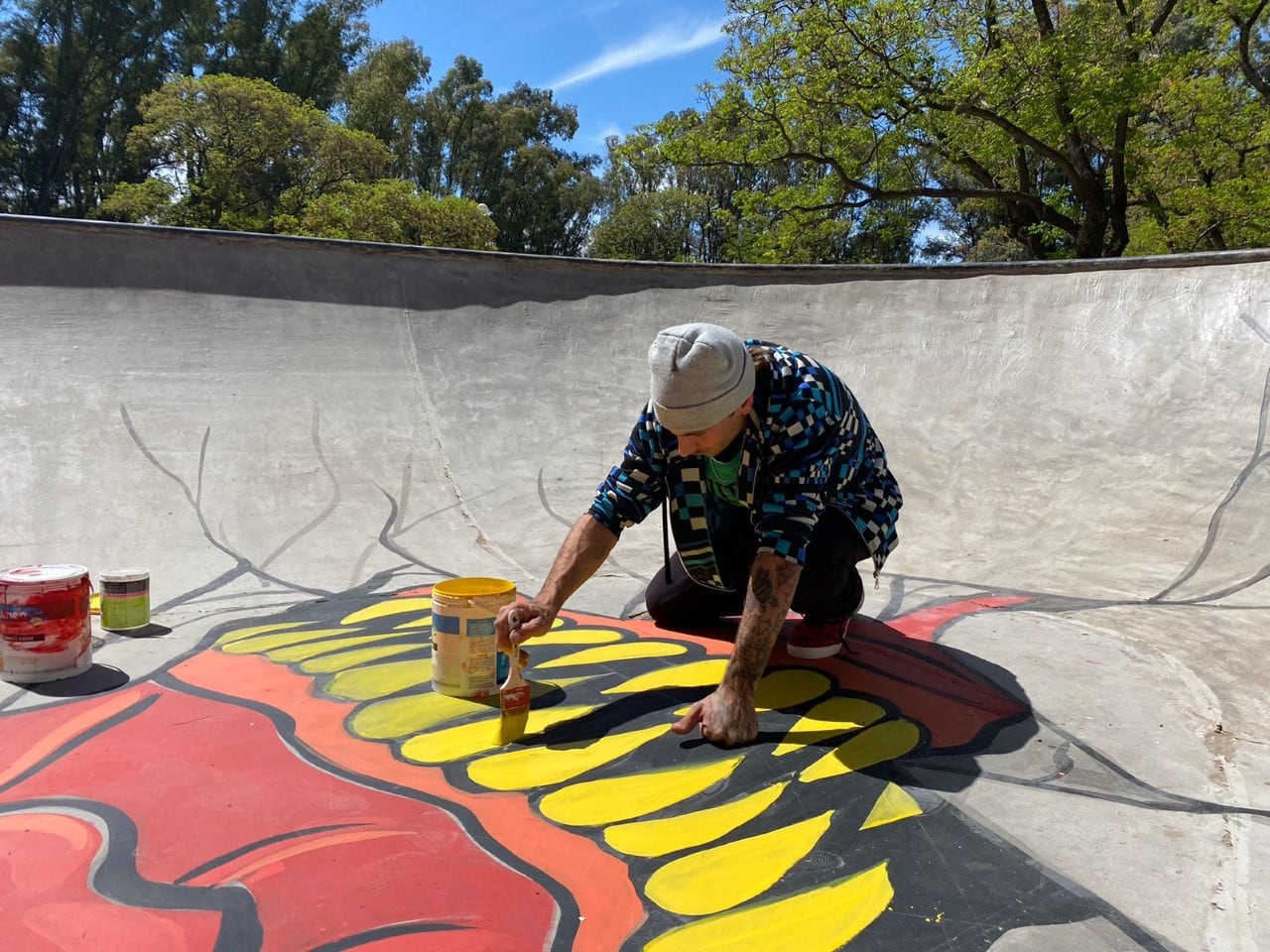 El arte urbano embellece la pista de Skate