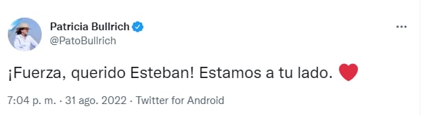 El mensaje de Patricia Bullrich sobre el estado de salud del exsenador.