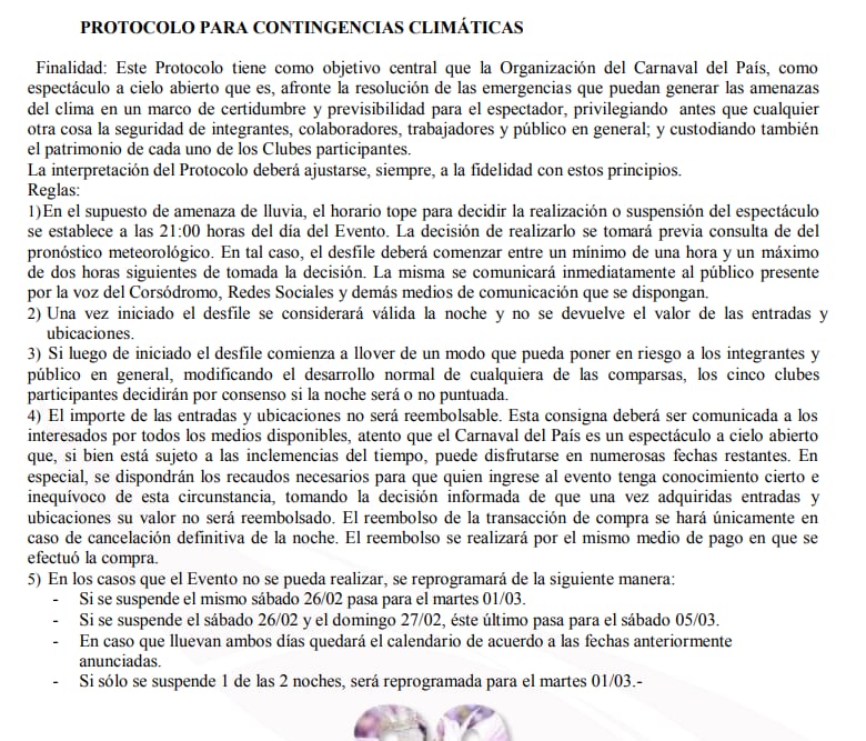 Protocolo de contingencia climática