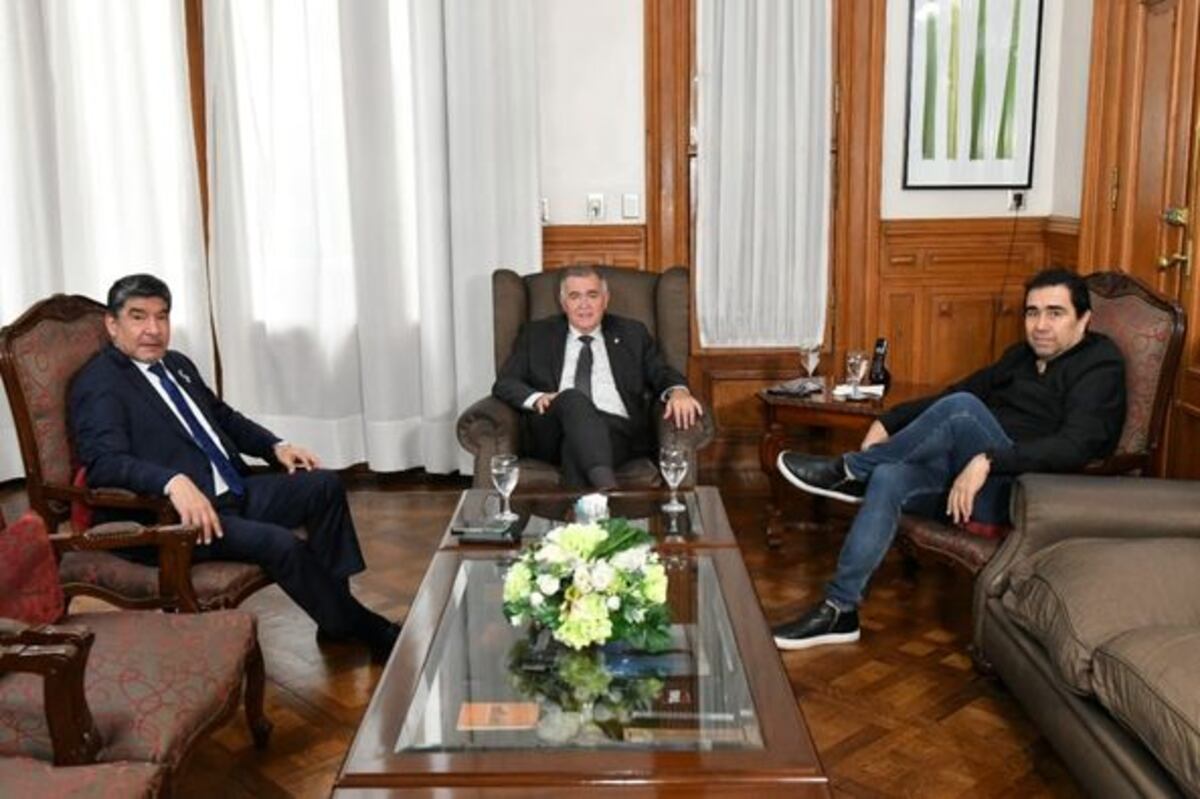 Reunión de trabajo entre Jaldo, Acevedo y Mansilla
