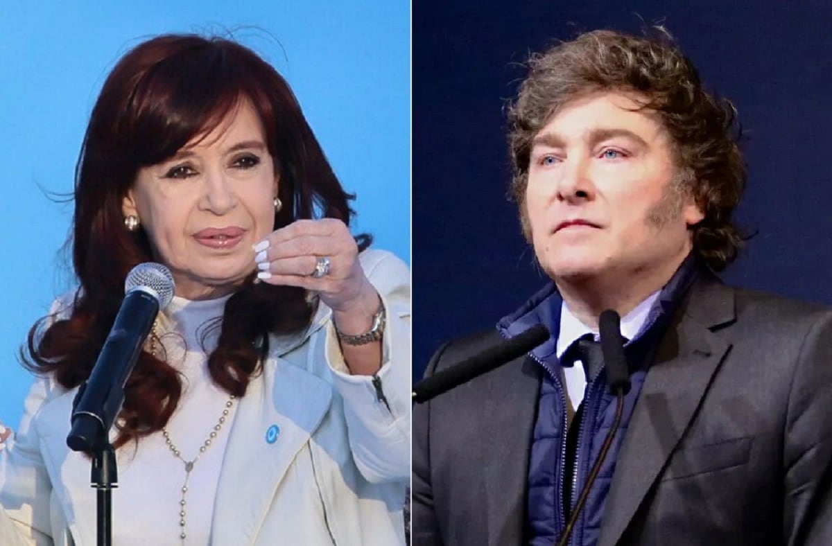 Cristina Kirchner y Javier Milei