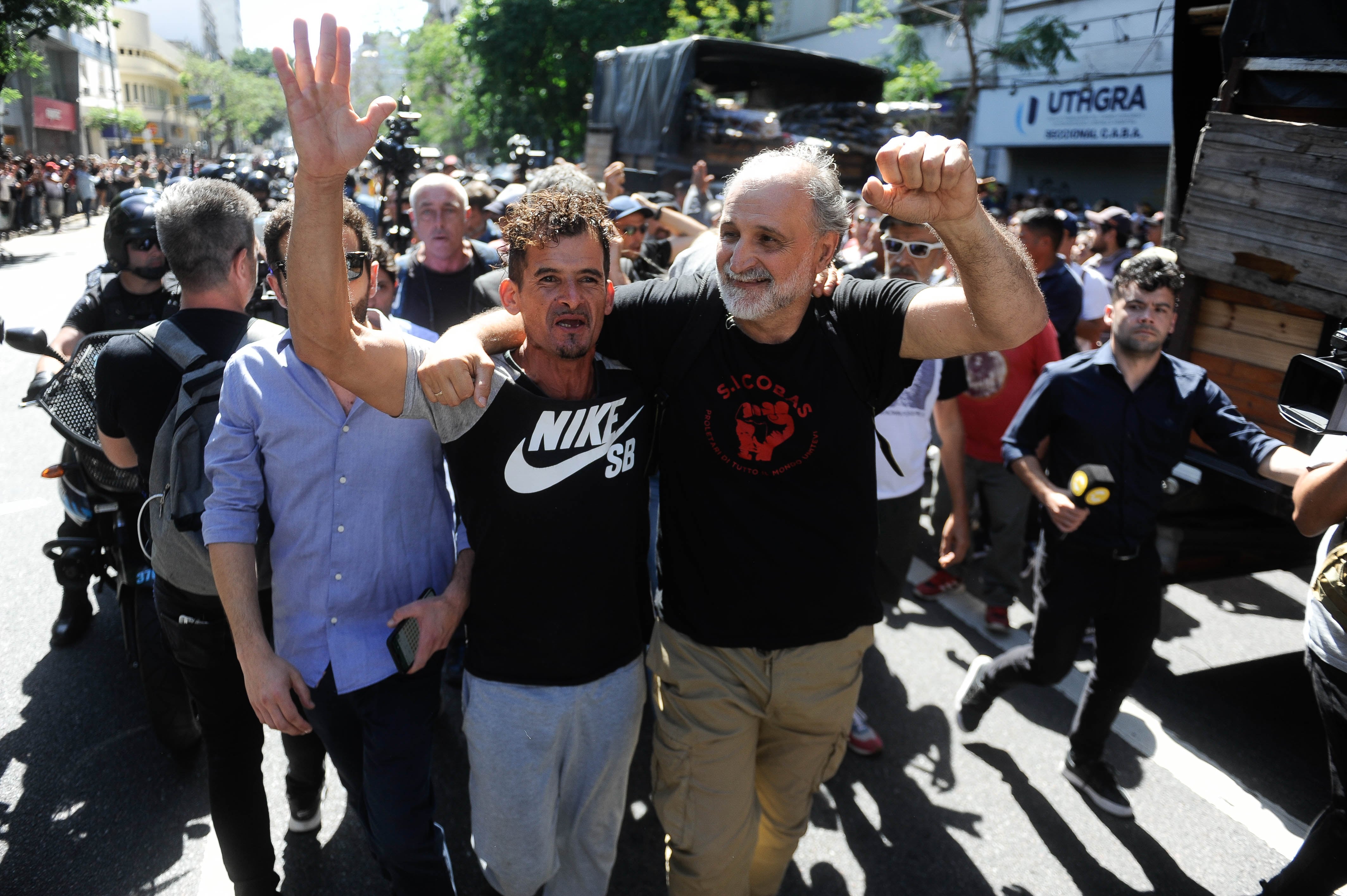 “Esto es un primer paso. Vamos por el paro general y un plan de lucha nacional porque el Gobierno avanza y no va a parar”, afirmó Belliboni. Foto: Federico López Claro