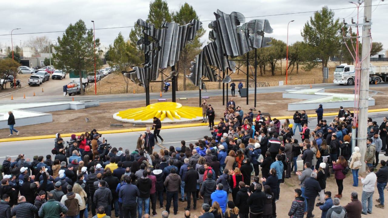 Inauguración de la rotonda de Los Puquios en San Luis