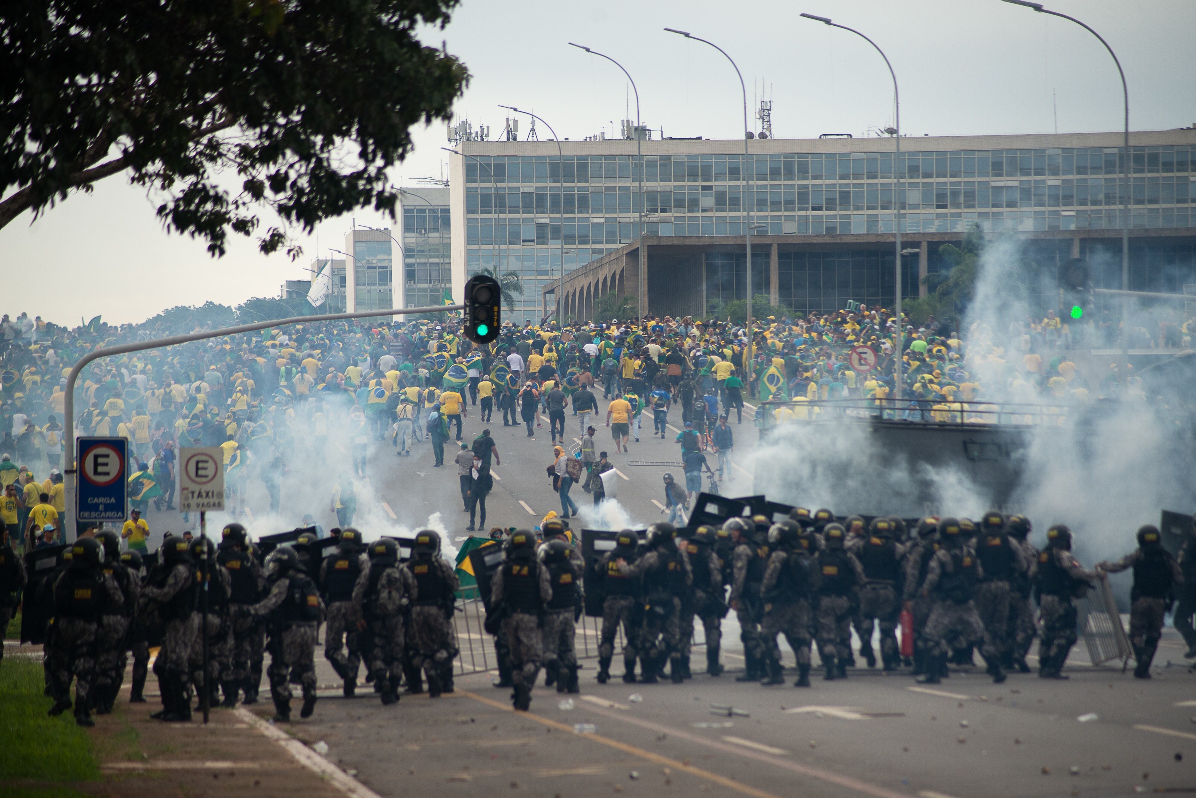 Brasil. La Policía contuvo a los manifestantes. (Foto / DPA)