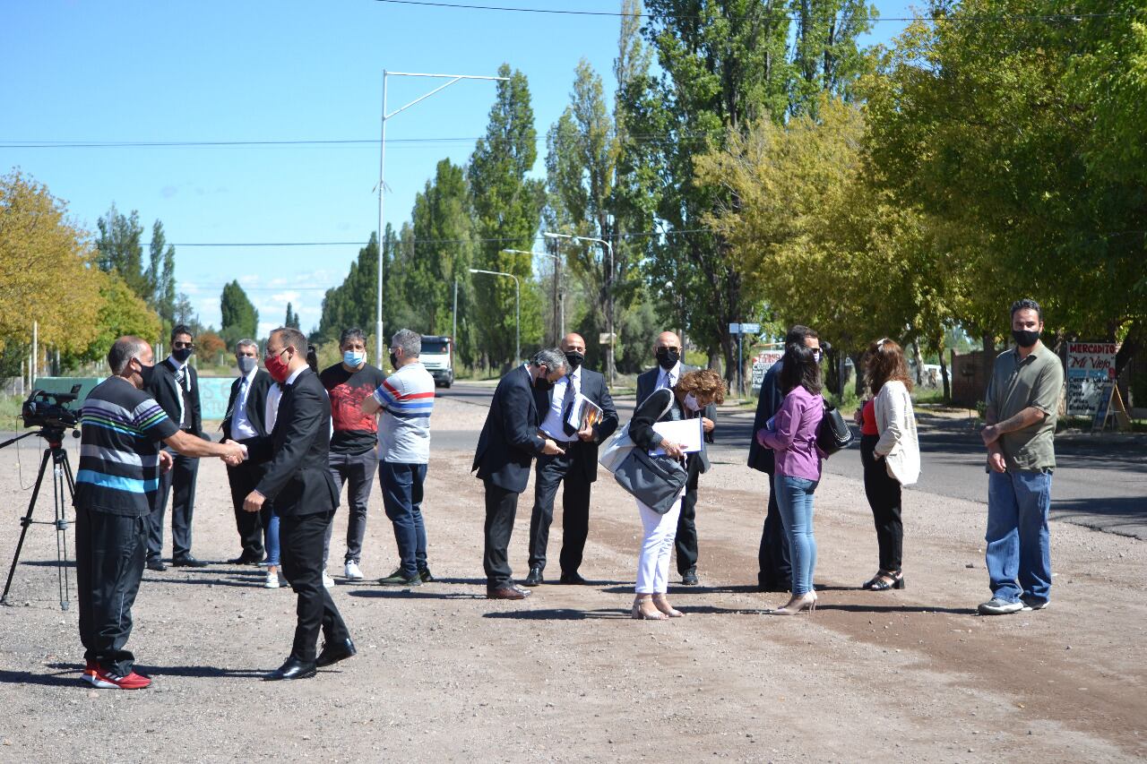 El tribunal y las partes recorrieron el barrio El Sosneado donde violaron, torturaron y arrojaron el cuerpo de Paula Toledo en 2003.