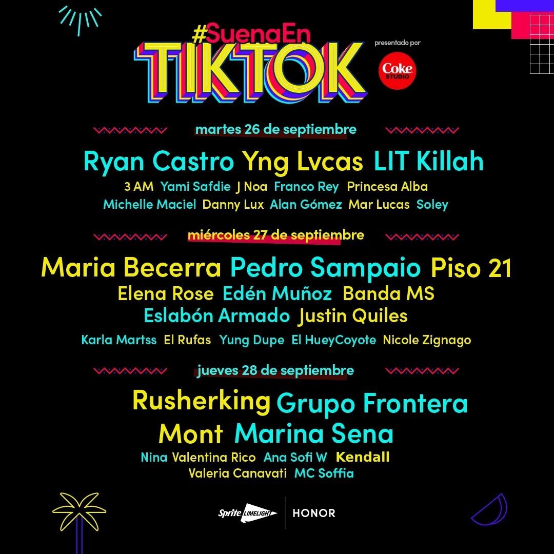 #SuenaEnTikTok 2023: cuándo será y cómo ver los shows en vivo