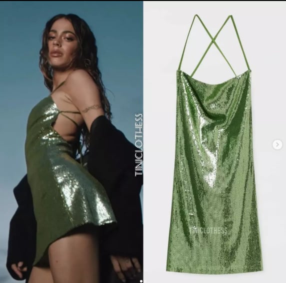 Tini Stoessel deslumbró con un minivestido de lentejuelas.