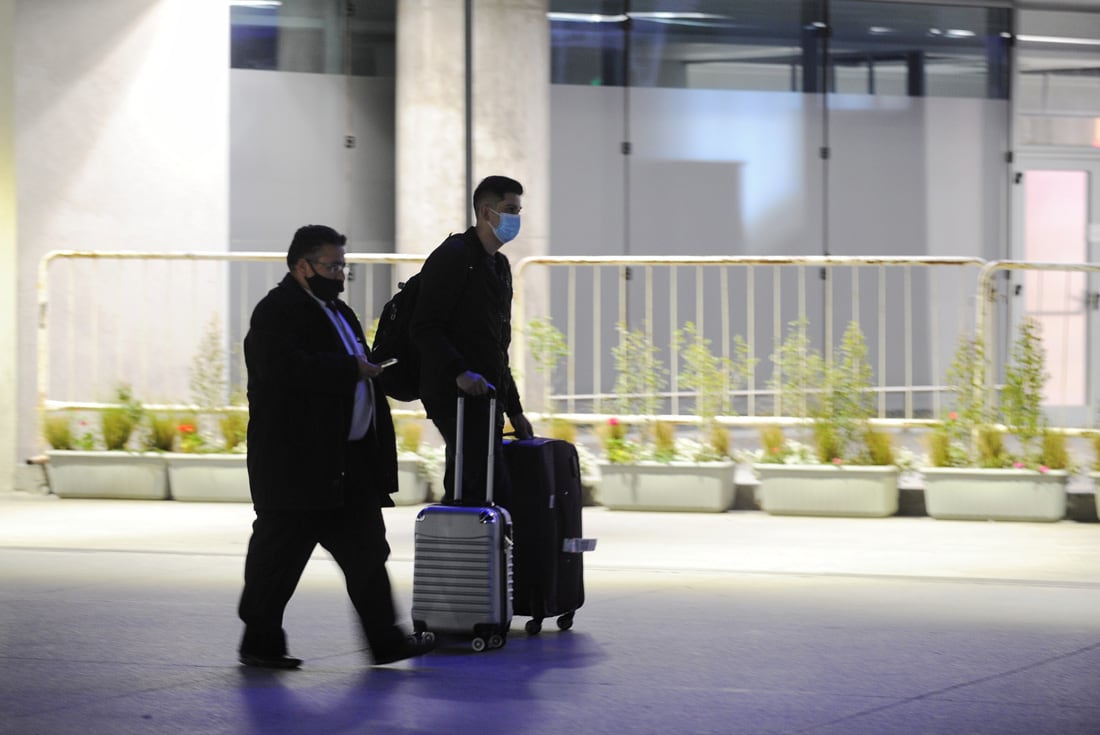 Aeropuerto de Ezeiza con vuelos cancelados. (Foto: Juano Tesone)