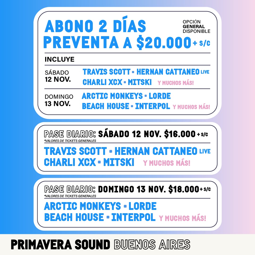 Primavera Sound sumó a Hernán Cattaneo al lineup y confirmó un nuevo abono