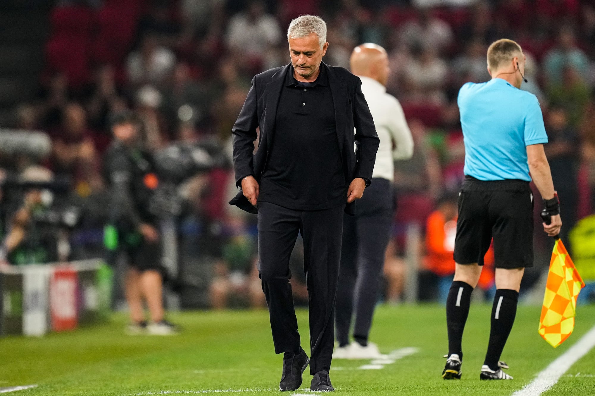 José Mourinho, entrenador de la Roma.