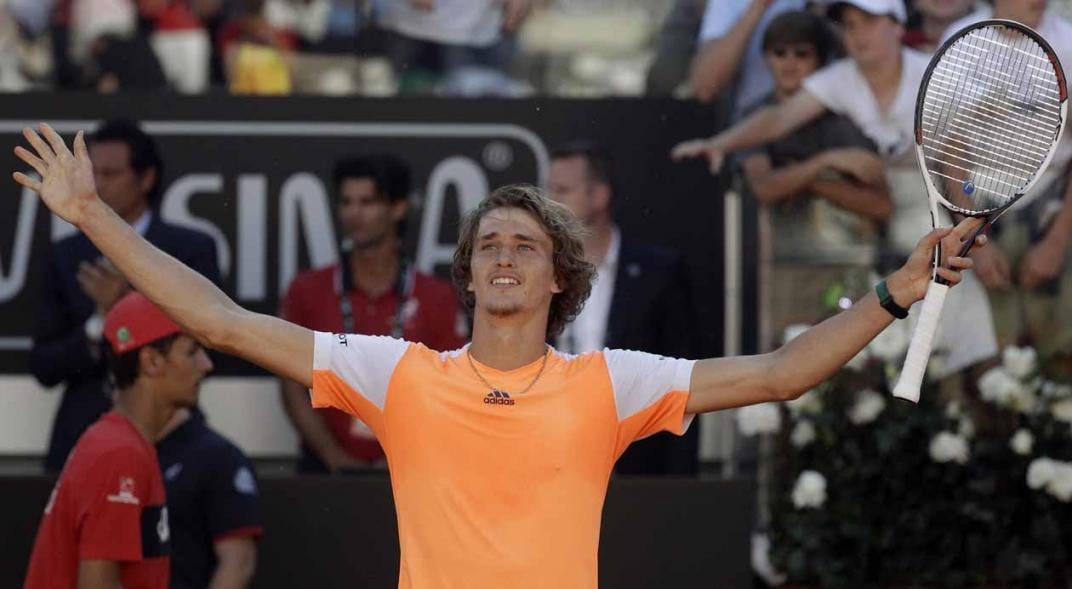 En Roma, el joven Zverev consiguió el primero de muchos títulos importantes que vendrán.