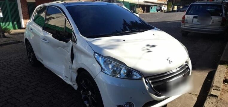 Siniestro vial en avenida Uruguay dejó a una persona lesionada.