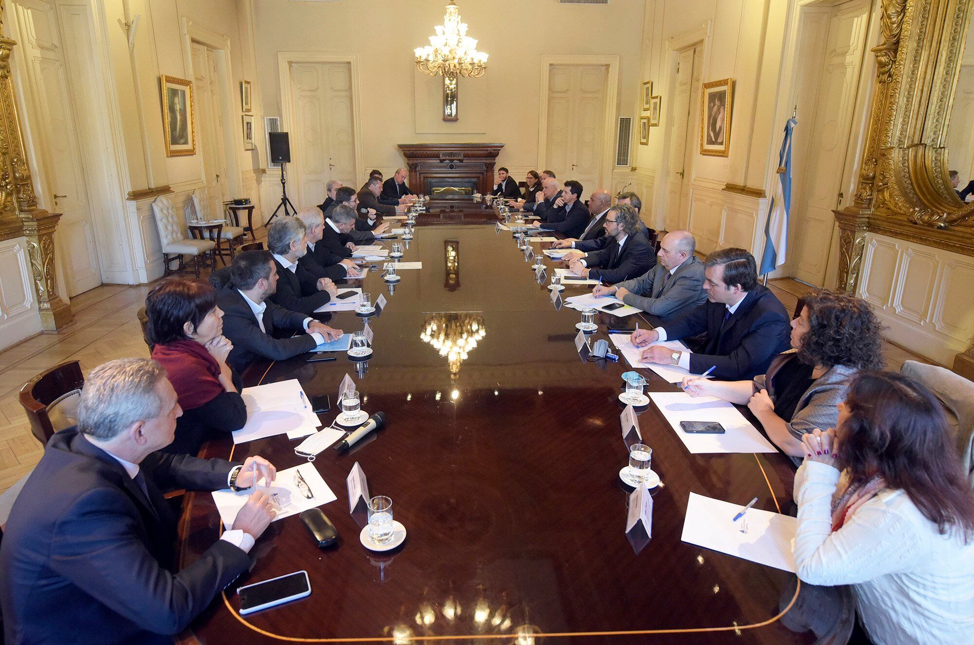 La reunión de gabinete que se llevó a cabo este miércoles. 
Foto presidencia