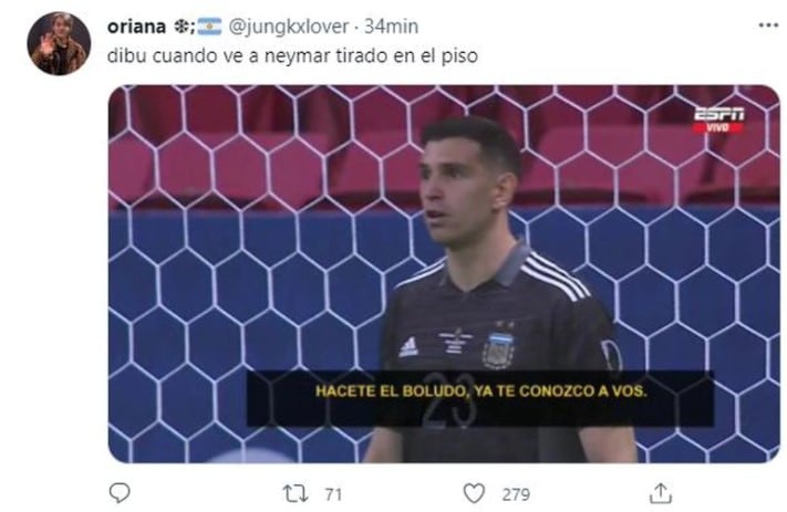 Los memes de la final de la Copa América (Twitter)