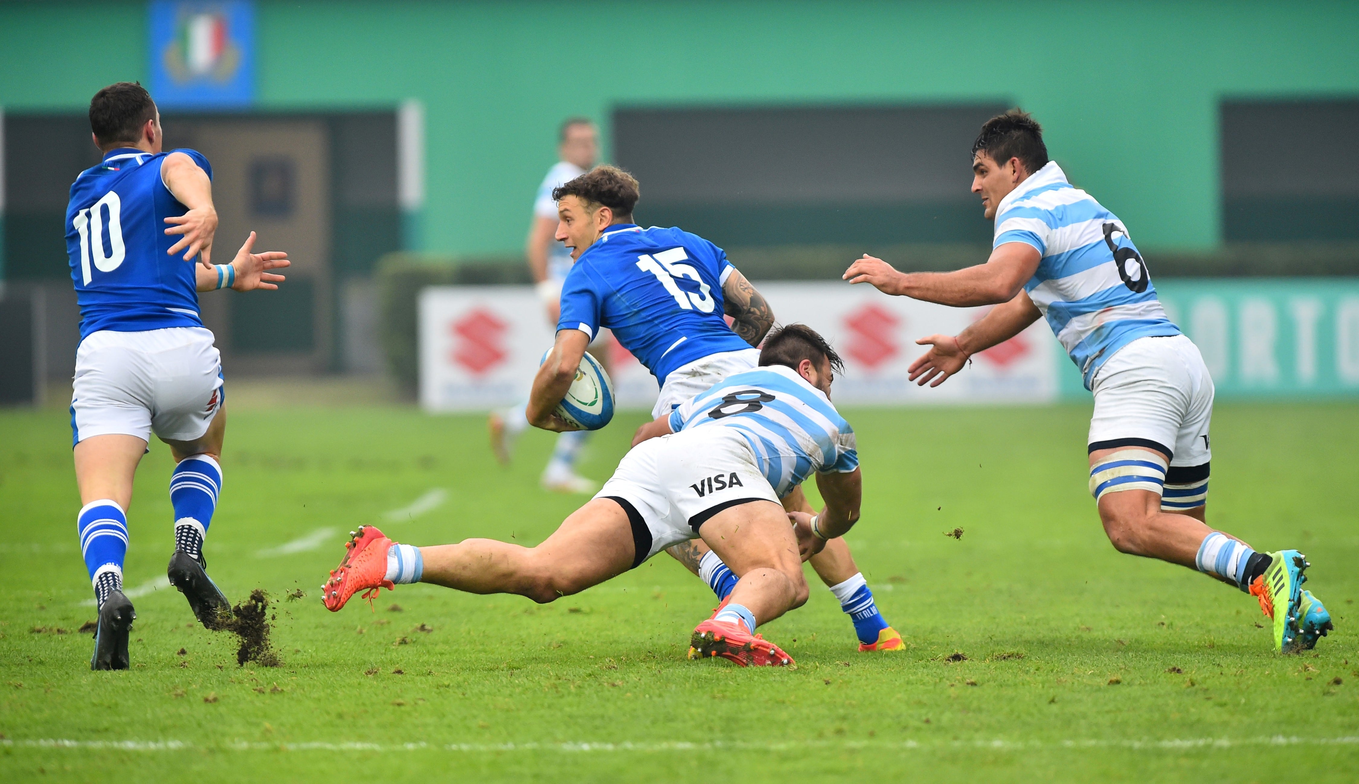 Los Pumas le ganan a Italia en su segundo partido de la gira europea